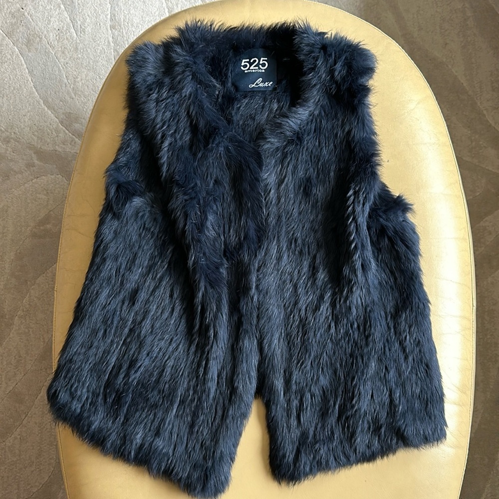 525 America Women's Rabbit Fur Vest - Multiple colors/sizes
